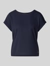 monari Blouseshirt met verlengde rug en borstzak Marineblauw