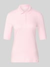 Christian Berg Woman Slim Fit Poloshirt mit Knopfleiste und 1/2-Arm Hellrosa