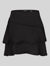 VERO MODA A-Linien Mini-Rock mit Volants Modell 'MIRO' Black