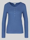 s.Oliver RED LABEL Slim fit shirt met lange mouwen van mix van katoen en lyocell Blauw