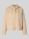 Weekend Max Mara Regular Fit Wolljacke mit seitlichen Eingrifftaschen Modell 'WKDRIDENTE' Sand