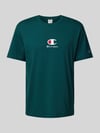 Champion T-Shirt mit Label-Stitching Dunkelgruen