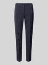 CAMBIO Stretchbroek met bandplooien, model 'ROS' model 'ROS' Marineblauw