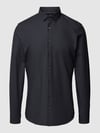 OLYMP No. Six Super Slim Fit Businesshemd aus Twill mit Stretch-Anteil Black