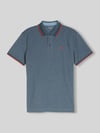 Tom Tailor regular fit poloshirt met contrastkraag Lichtblauw