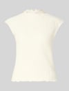 Jake*s Collection Top mit Strukturmuster Beige