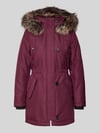 ONLY Regular fit parka met labelpatch, model 'IRIS' Bordeaux