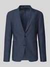 JOOP! COLLECTION marynarka na 2 guziki o kroju slim fit z lnu model 'Hoverest' Granatowy