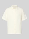JACK & JONES Regular Fit Freizeithemd mit Kentkragen Offwhite