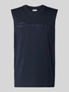 Champion Top mit Label-Stitching und Rundhalsausschnitt Marine