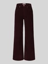 ONLY Wide leg corduroy broek van katoenmix model 'HOPE' Prune