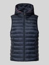 Tommy Hilfiger Kamizelka pikowana z kapturem Granatowy