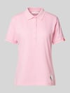 Frieda & Freddies Poloshirt mit Motiv-Print Rosa