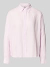 Tommy Hilfiger bluzka oversized z czystego lnu Różowy