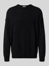 DRYKORN Loose fit gebreide pullover met wol model 'MALIO' Zwart