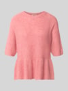 MOS MOSH Strickpullover aus Alpaka-Mix Modell 'Thora' Hellrot Melange