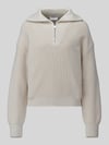 Jake*s Casual Loose fit schipperstrui van puur katoen Ecru