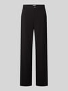 Christian Berg Woman straight fit broek met steekzakken Zwart
