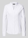 MORE & MORE Bluse mit Stehkragen Weiss