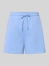 PIECES regular fit sweatshorts van katoenmix model 'CHILLI' Lichtblauw