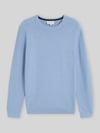 Tom Tailor Regular Fit Pullover mit Crew Neck Kragen Blau