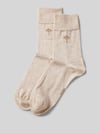JOOP! COLLECTION Socken mit Label-Print im 2er-Pack Sand