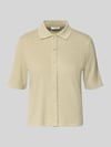 OPUS Regular Fit Poloshirt mit durchgehender Knopfleiste Hellgruen