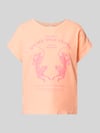 Milano Italy regular fit T-shirt met motiefprint Oranje