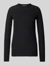 IVY OAK Strickpullover aus Schurwolle mit Strukturmuster Modell 'KACY' Black