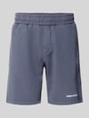 PEGADOR Sweatshorts mit elastischem Bund und Logo-Stitching Dunkelblau