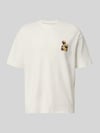 HUGO t-shirt o kroju regular fit z czystej bawełny model 'Detzi' Biały