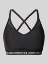 Under Armour Sport-BH mit Label-Schriftzug Modell 'UA Crossback Low Bra' Black