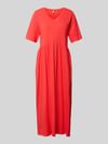 Soyaconcept Midikleid mit Smok-Details Modell 'DERBY' Koralle