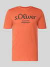 s.Oliver RED LABEL T-shirt o kroju regular fit z czystej bawełny Jasnoczerwony