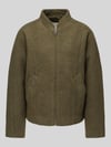 Selected Regular Fit Blouson aus Woll-Mix Modell 'JACQUELINE' Oliv