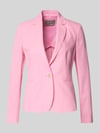 Christian Berg Woman Selection Regular Fit Blazer aus Leinen-Mix mit Paspeltaschen Pink