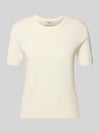 Weekend Max Mara regular fit gebreid shirt van mix van zijde en katoen model 'WKDAGRO' Offwhite