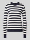 Christian Berg Woman Strickpullover mit Rundhalsausschnitt Dunkelblau