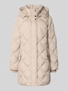 FUCHS SCHMITT Loose fit gewatteerde mantel met capuchon Zand