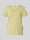 s.Oliver RED LABEL krój regular fit t-shirt z mieszanki bawełny Jasnozielony