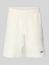 PEGADOR Sweatshorts mit Logo-Stitching Modell 'Jovren' Offwhite