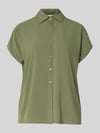 Christian Berg Woman relaxed fit blouse van viscose Olijfgroen