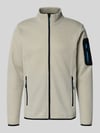 Icepeak Regular fit fleecejack met opstaande kraag Model 'BREDSTEDT' Steengrijs