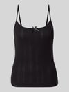 PIECES regular fit tanktop van puur katoen model 'MARIE' Zwart
