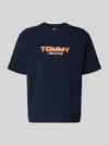 Tommy Jeans Regular Fit T-Shirt aus reiner Baumwolle Marine
