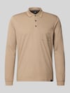 LERROS Regular Fit Poloshirt in Two-Tone-Machart Beige