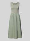 Oui Midi-jurk met Ronde hals Groen