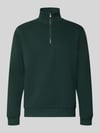 JACK & JONES Regular fit sweatshirt met wol model 'Bradley' Donkergroen