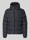 Superdry Gewatteerd jack met labelstitching en capuchon Grafiet