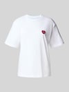 Carhartt Work In Progress T-Shirt mit Label-Badge Modell 'Heart II Hartt' Weiss
